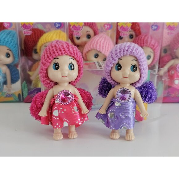 Mini Baby Dolls Exquisite Cute Girl Dolls For Decoration For Gifts - Picture 7 of 8